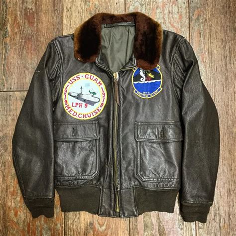 navy flight jacket genuine